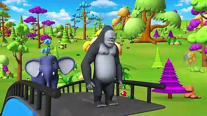 Jeu de Bowling Jouer par le Zoo et les Animaux de la Grange à Childrens Parc d'attraction avec de Drôles d'Animaux de la Forêt | Peony Noakes