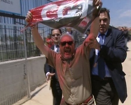 Trabajadores arruinan acto de Gallardón