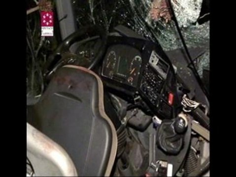 16 heridos, 4 de ellos graves, en un accidente de autobús en Peñíscola