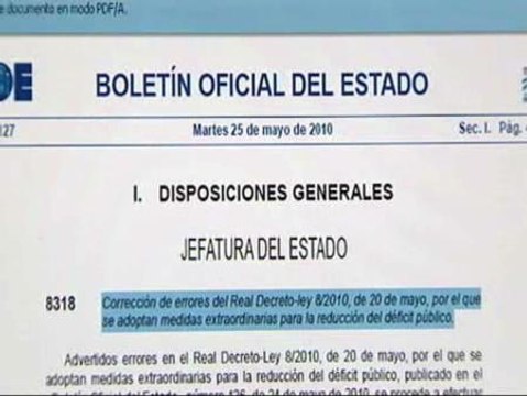 ¿Una simple errata o una nueva marcha atrás del Gobierno?