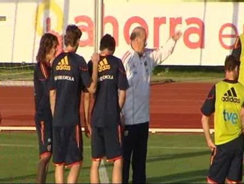 Primer entrenamiento de la Selección en Las Rozas