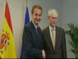 Zapatero y Van Rompuy se reúnen para abordar la ayuda financiera a grecia