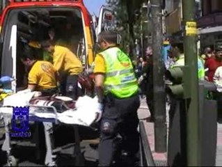 Una invidente cae a la vía del tren en Madrid