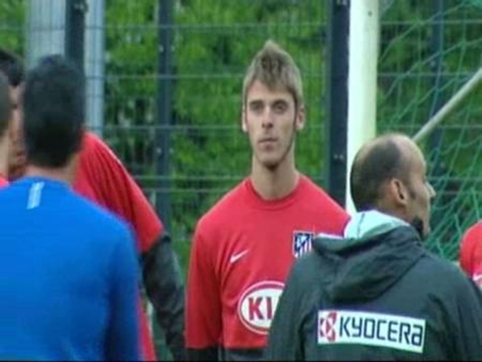 El Atlético calienta motores en Hamburgo