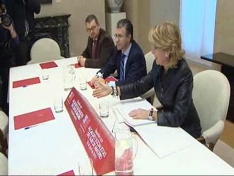 Polémica reunión entre Esperanza Aguirre y 7 alcaldes madrileños