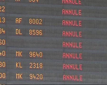 Caos en los aeropuertos europeos