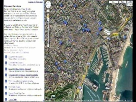 Mapa de robos de Barcelona