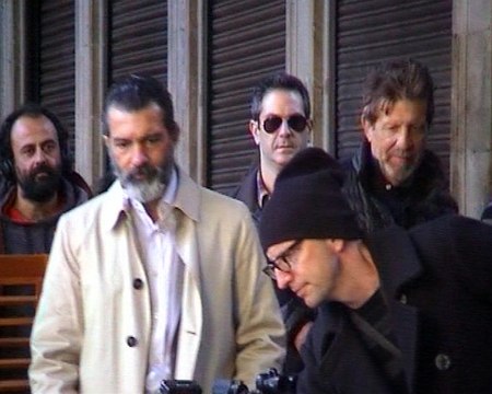 Banderas rueda nueva película en Barcelona