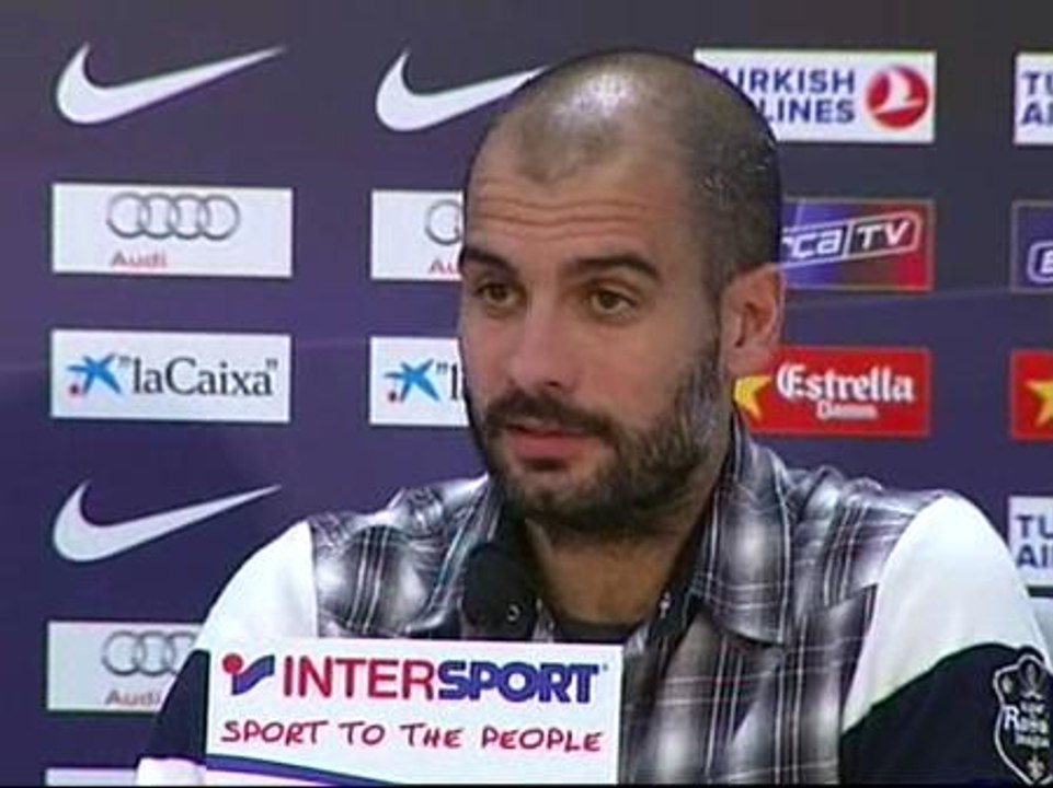 Guardiola: "Jamás grito a mis jugadores cuando las cosas van mal, les grito cuando ganamos 4-0"