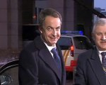 Zapatero llega a reunión de jefes de Gobierno
