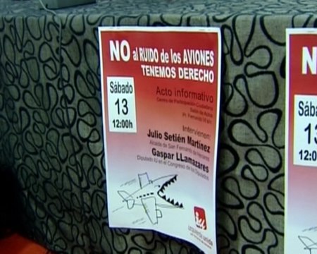 Protestan contra el ruido de los aviones