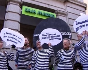 Protestan contra la investidura de Rato