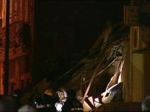 Se derrumba un edificio de 4 plantas en Madrid