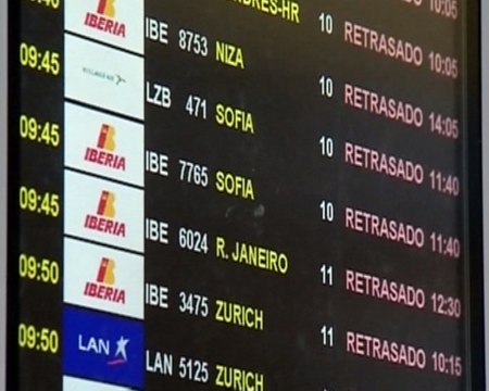 La niebla provoca retrasos en Barajas