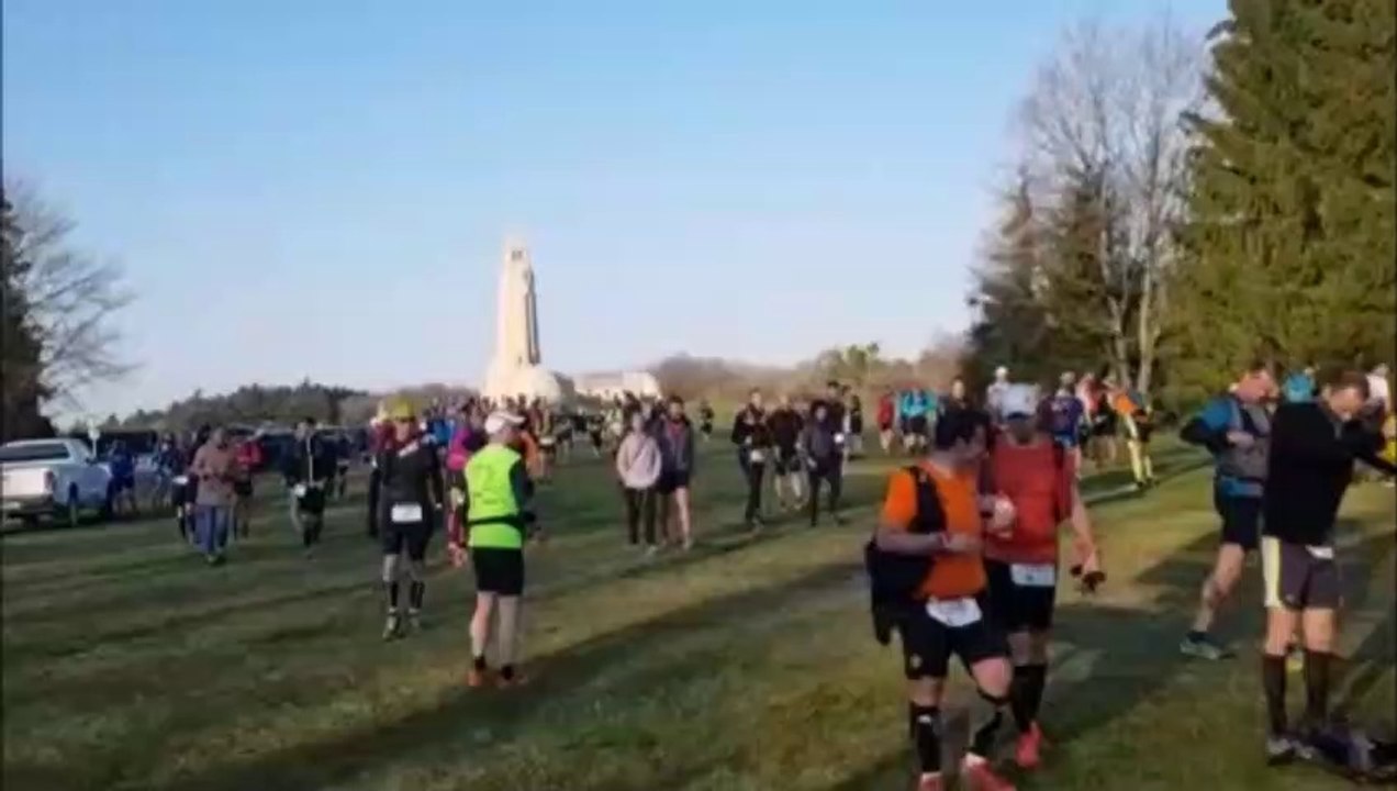 Trail des Tranchées de Verdun : ambiance au départ du 32 km