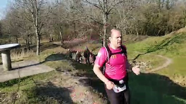 Trail des Tranchées de Verdun : passage au niveau de l'ouvrage de Thiaumont