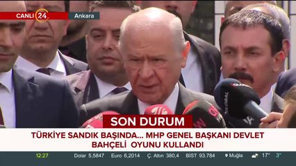 Bahçeli oyunu kullandı