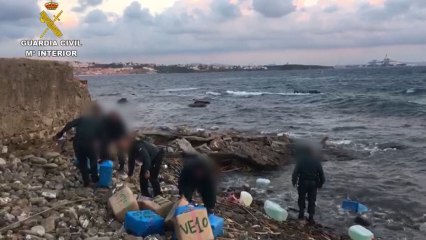 Operación de la Guardia Civil contra una red de tráfico de hachís.