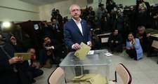 CHP Lideri Kemal Kılıçdaroğlu Ankara'da Oyunu Kullandı