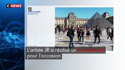 Pyramide du Louvre : le trompe l'oeil de l'artiste JR déja dégradé