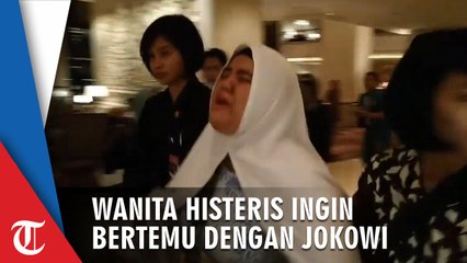 Download Video: Seorang Wanita Menangis Histeris Luapkan Keinginan Bertemu Jokowi Hingga Dibawa Paspampres