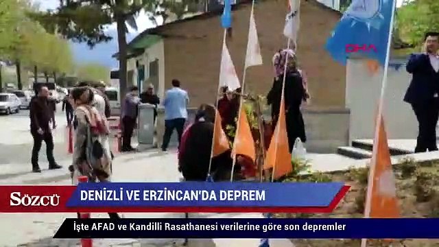 AFAD ve Kandilli Rasathanesi son depremler Denizli ve Erzincan’da deprem!