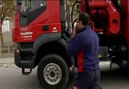 El gruísta que graba infracciones