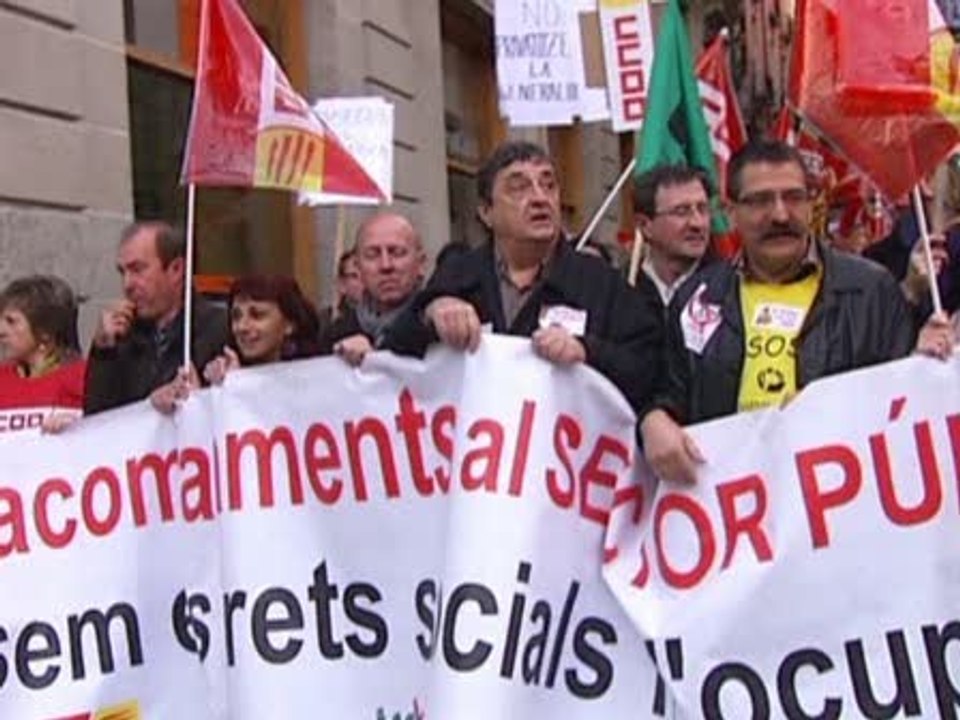 Concentración contra recortes a empleados públicos