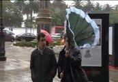 Temporal de lluvia y fuertes rachas de viento en A Coruña