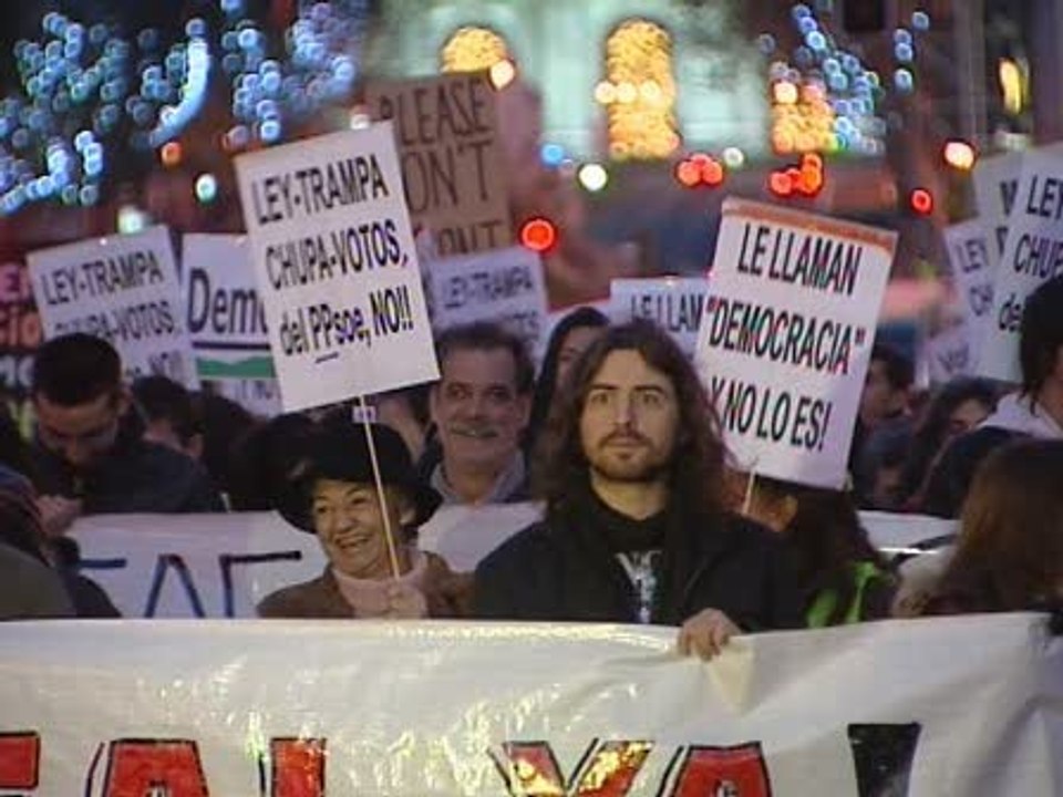 15M: "Queremos una ley electoral más justa"