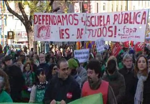 Los profesores dicen no a los recortes