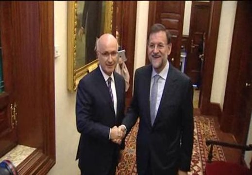 Rajoy se reúne con Duran i Lleida en el Congreso