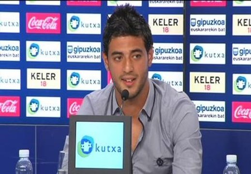 Carlos Vela es presentado como nuevo jugador de la Real Sociedad