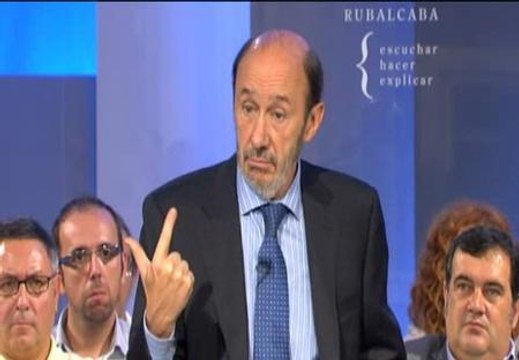 Rubalcaba: El déficit continuado y excesivo es dinamita para el Estado de bienestar