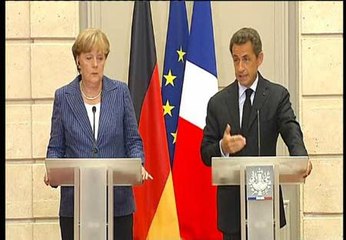Sarkozy y Merkel proponen un gobierno común para la Eurozona