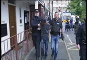 Imágenes de la detención de un sospechoso de las revueltas de Londres
