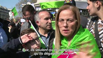 Algérie: à Paris, manifestation pour "dégager" le régime