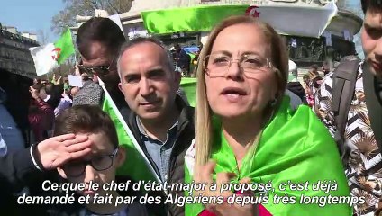 Algérie: à Paris, manifestation pour "dégager" le régime