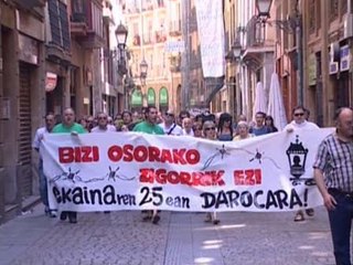 Download Video: Manifestación en Bilbao en favor de presos de ETA