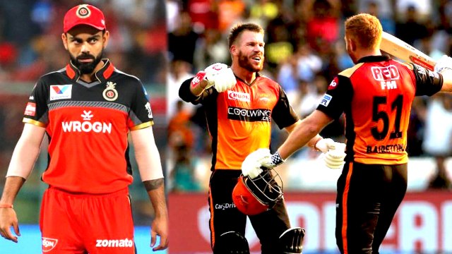 IPL 2019:Hyderabad vs Bengaluru | ஹைதராபாத் அபார பேட்டிங், பெங்களூருக்கு அடுத்த தோல்வி