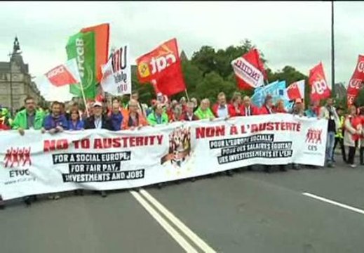 Los sindicatos europeos se movilizan contra el Pacto del Euro