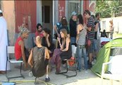El 15M acampa en la Cañada Real para evitar el derribo de una vivienda
