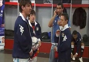 Leo Messi participa en un partido benéfico en su ciudad natal