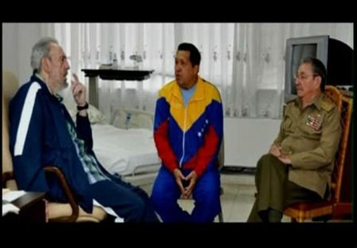 Fidel Castro visita a Chávez