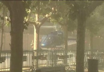 Mas llega al Parlament en helicóptero