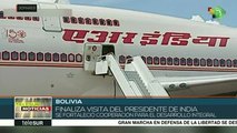 Presidente de la India termina su visita por Bolivia