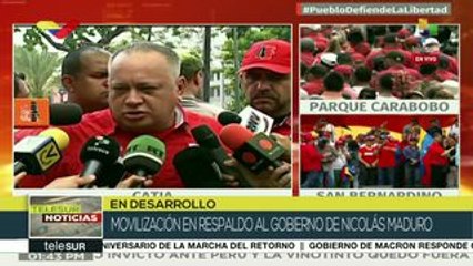 Diosdado Cabello: Venezuela está dispuesto a seguir luchando