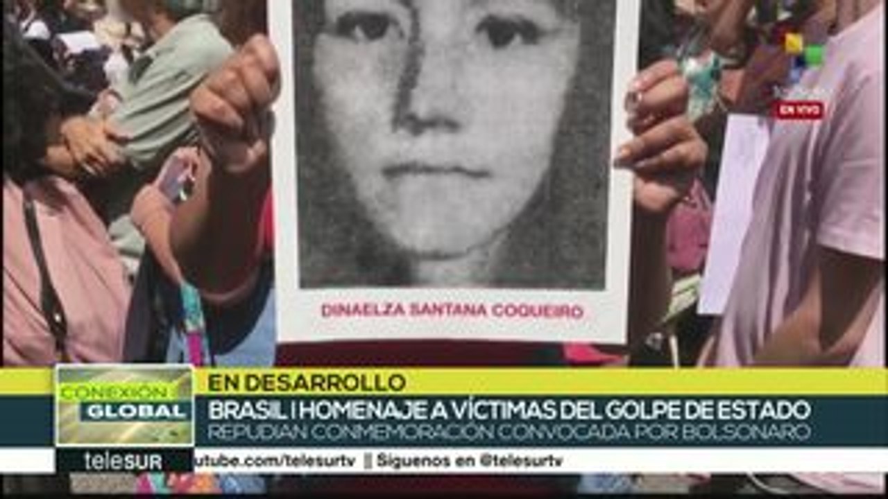 Brasil: exigen memoria y justicia a 55 años del golpe militar
