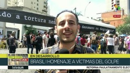 Rinden homenaje a las víctimas de la dictadura en Brasil