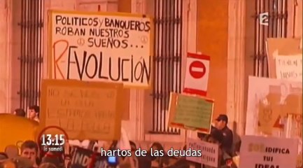 El hartazgo del 15-M, según la televisión pública francesa
